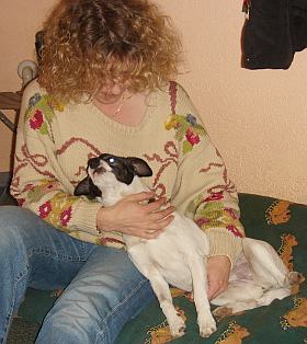 Sändy mit Frauchen